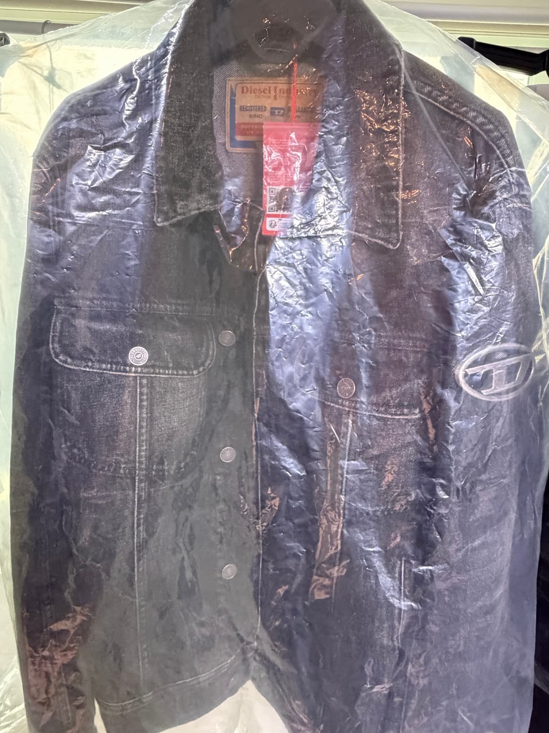 디젤 D 바르시 S2 데님 자켓 블랙 M 상품이미지2