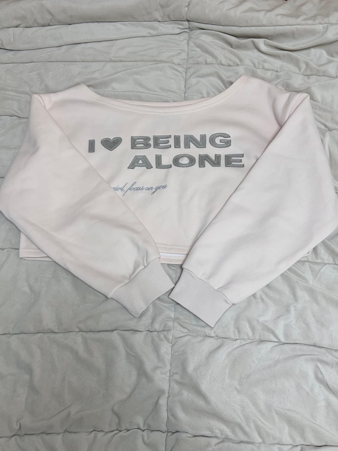 로페즈 블러쉬 클라우드 오프숄더 맨투맨 상품이미지6