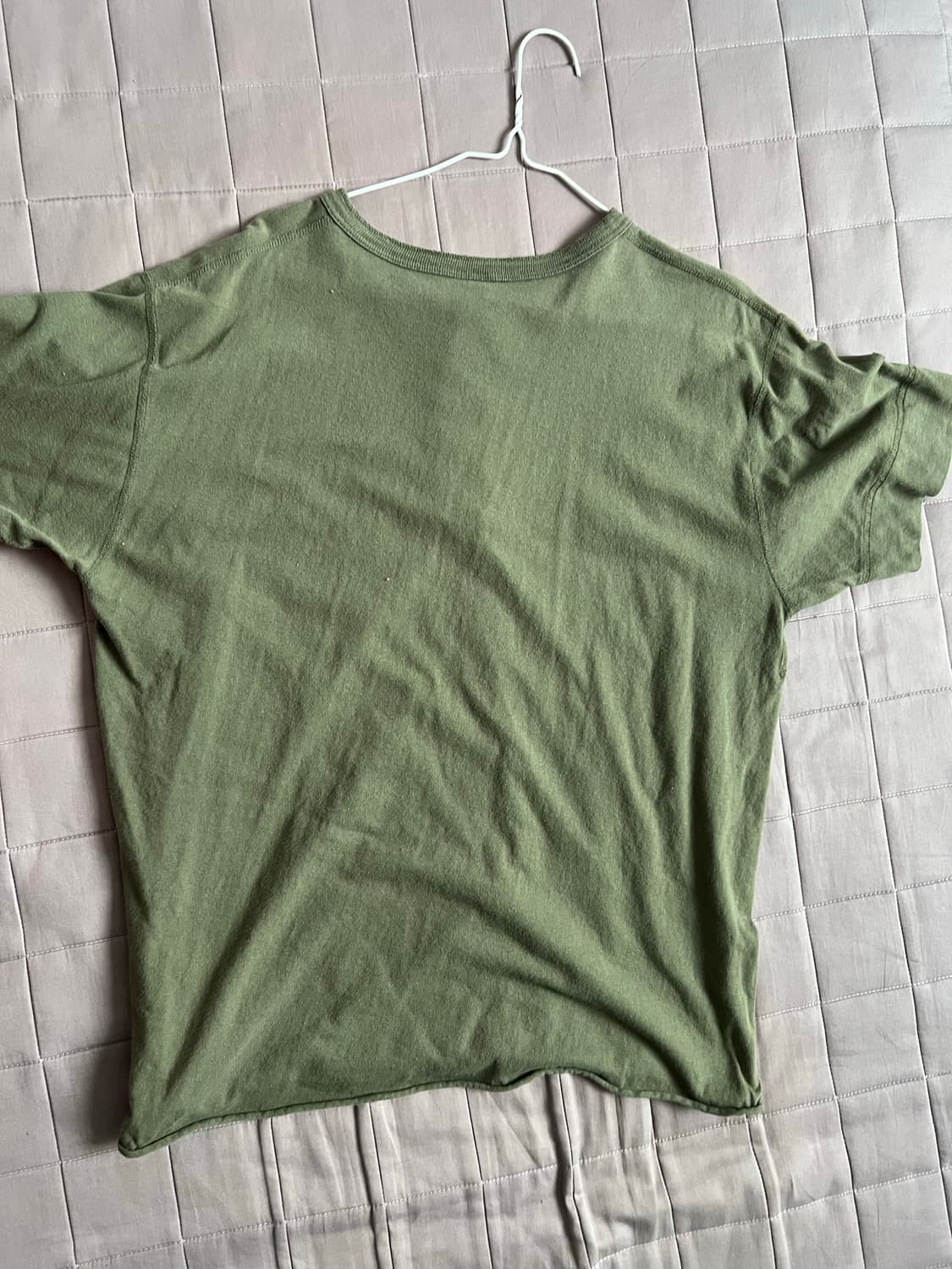 헬스니트 티셔츠 카키 헨리넥  xl 상품이미지3