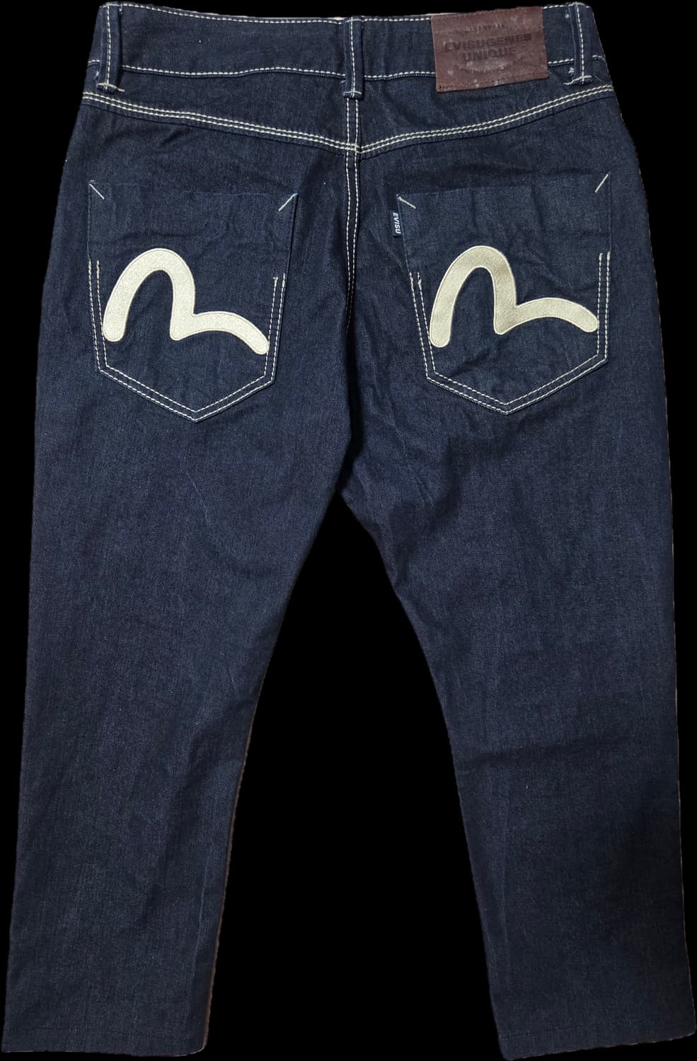 에비수 백자수패치 데님팬츠 상품이미지6