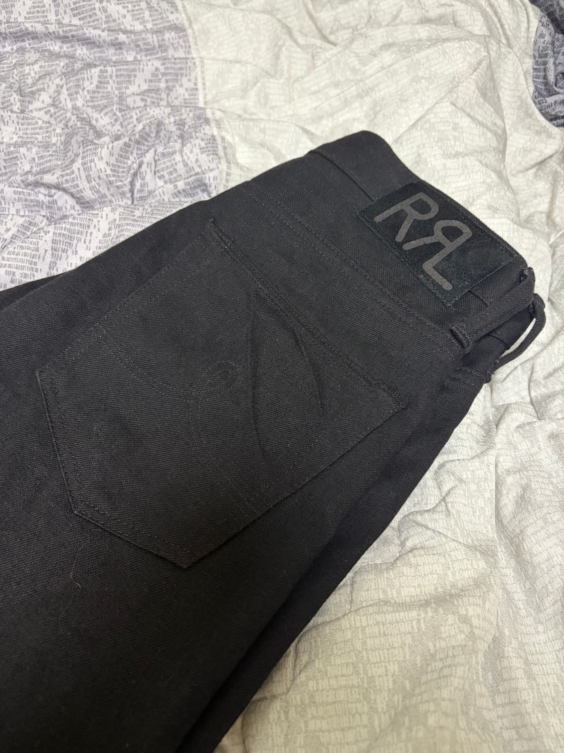 더블알엘(RRL) 빈티지 파이브 포켓 블랙온블랙 상품이미지1