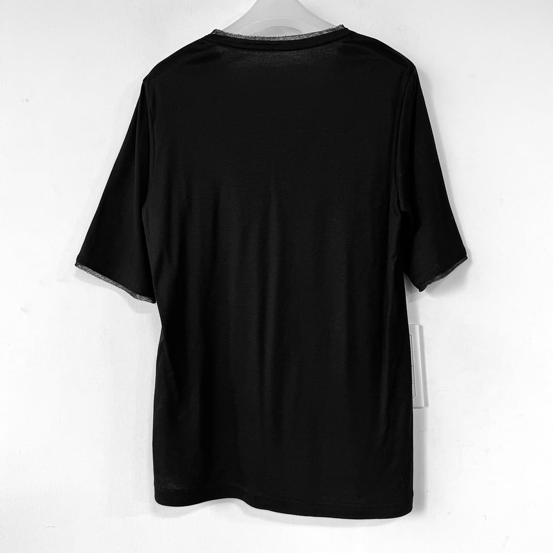 타임 언발 레이어드 반팔 티셔츠 상품이미지5