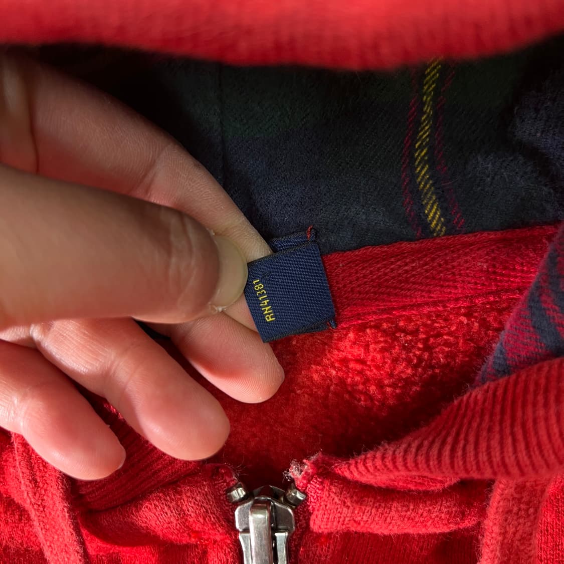 95 폴로랄프로렌 빅포니 레드 후드집업 상품이미지3