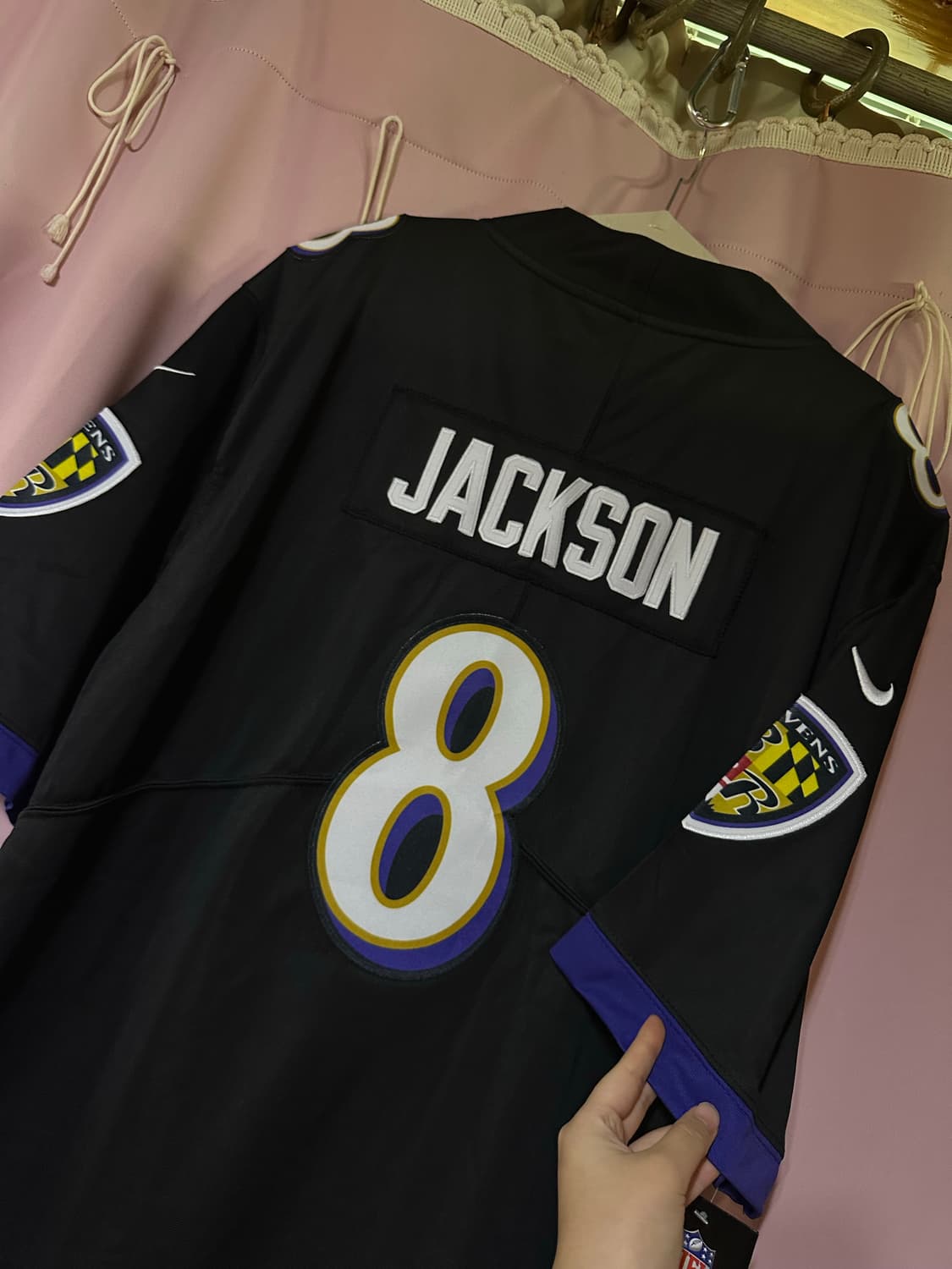 나이키 NFL 볼티모어 레이븐스라마 잭슨 축구유니폼 나이키 반팔 미식축구 상품이미지2