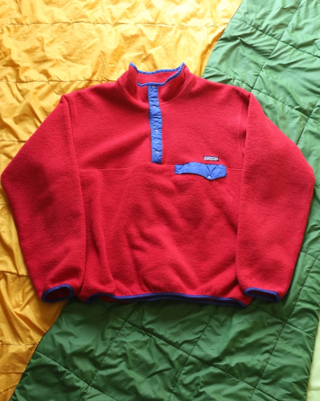 파타고니아 90s 빈티지 신칠라 스냅티 플리스 레드 상품이미지8