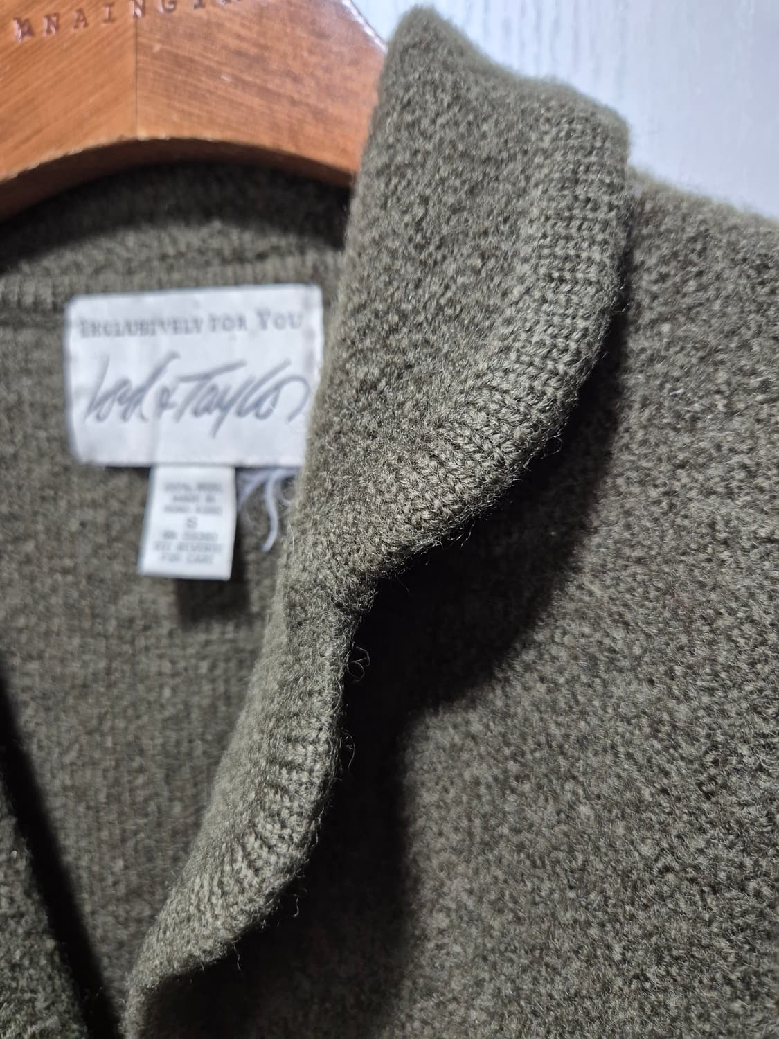 (세일)VTG.로드앤테일러 압축울 자켓. 카키 상품이미지8