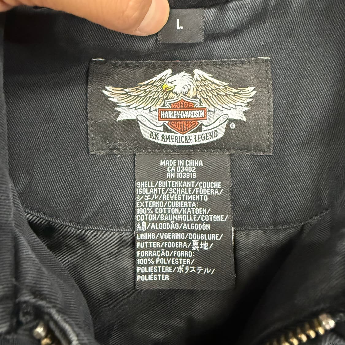 (우먼즈L)할리데이비슨 모터싸이클 자켓 상품이미지2