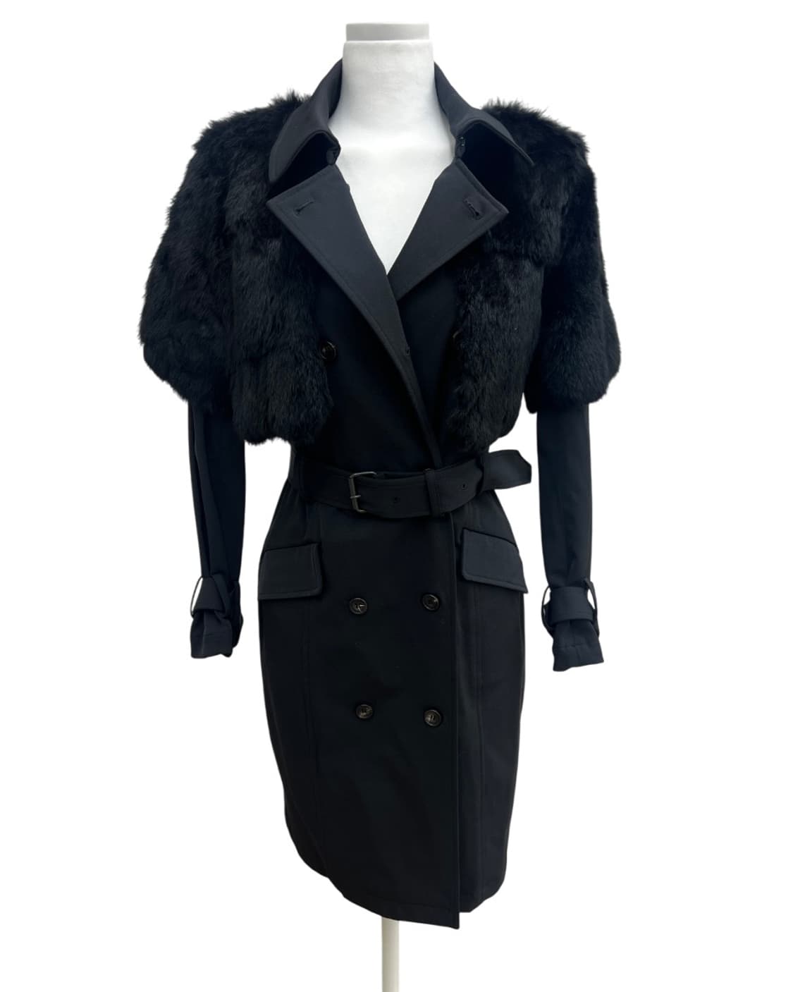 오프닝 세레머니 퍼 트렌치 자켓 상품이미지2