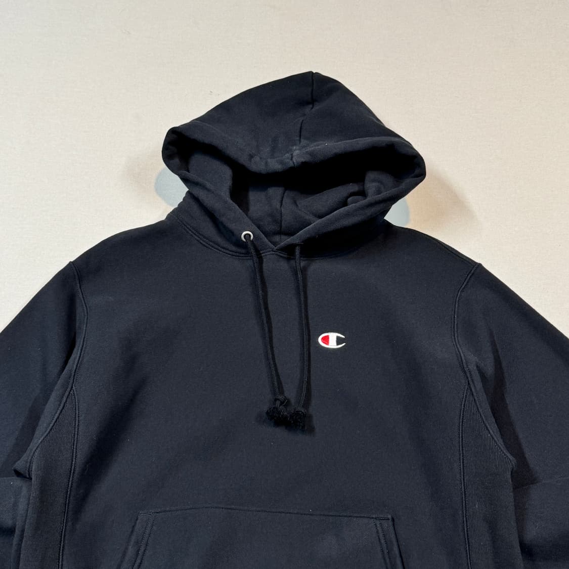 M) 챔피온 리버스위브 후드티 블랙 상품이미지3