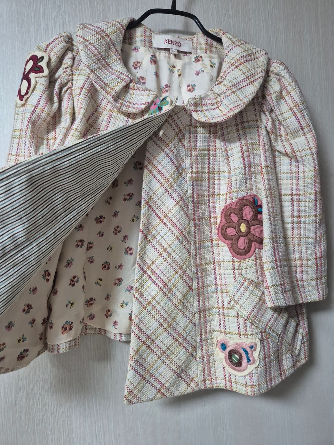 (정품) 겐죠 겐조 플라워 패치 라운드넥 자켓 36 상품이미지2