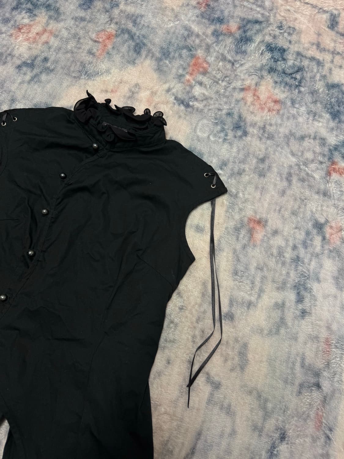 Bodyline lace up sleeveless jacket 상품이미지4
