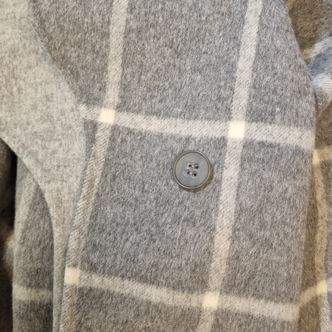 Theory 띠어리 숄 칼라 체크 코트 S 상품이미지6