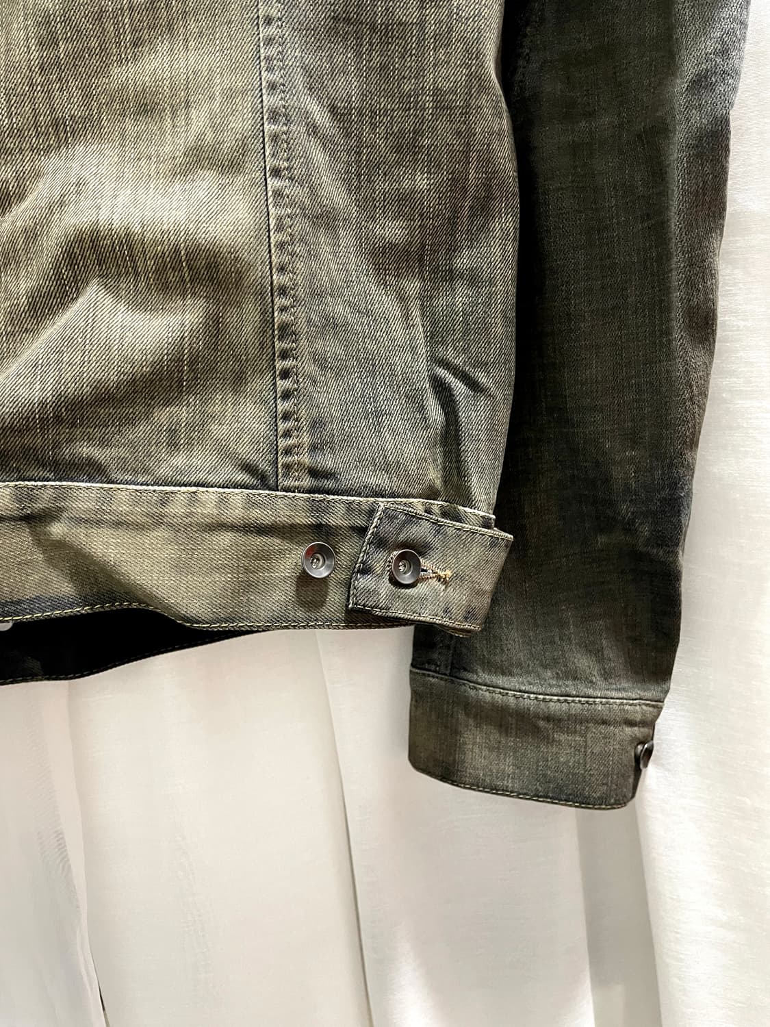 릭오웬스/ 슬레이브 코팅 데님 자켓/ L 상품이미지8