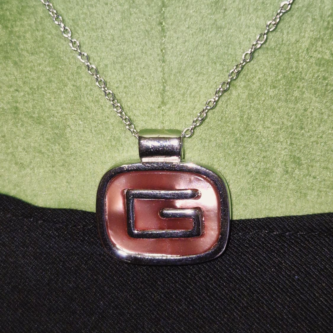 80s 지방시 아발론 자개 실버925 빈티지 목걸이 상품이미지6