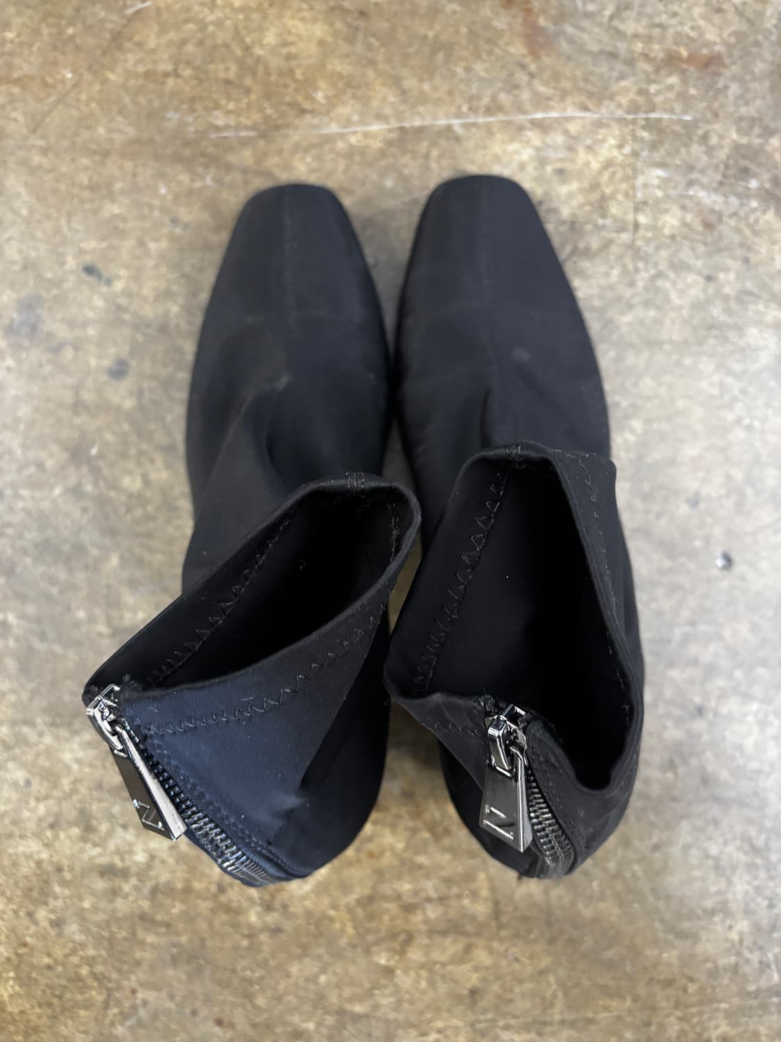 ZARA 블랙 앵클 부츠 삭스 부츠 240 상품이미지6