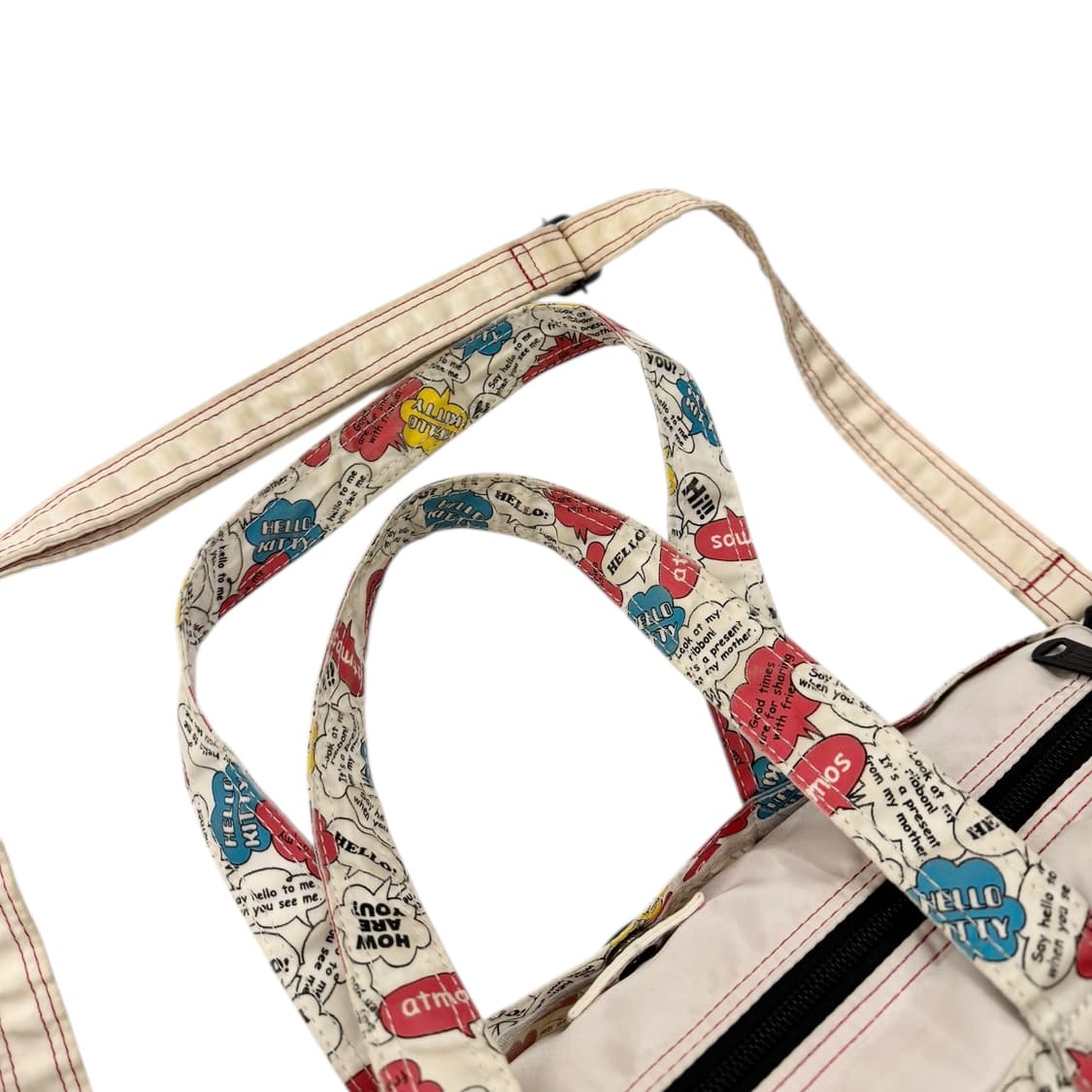 포터 x 아트모스 x 헬로키티 2way 보스턴백 아이보리 상품이미지6