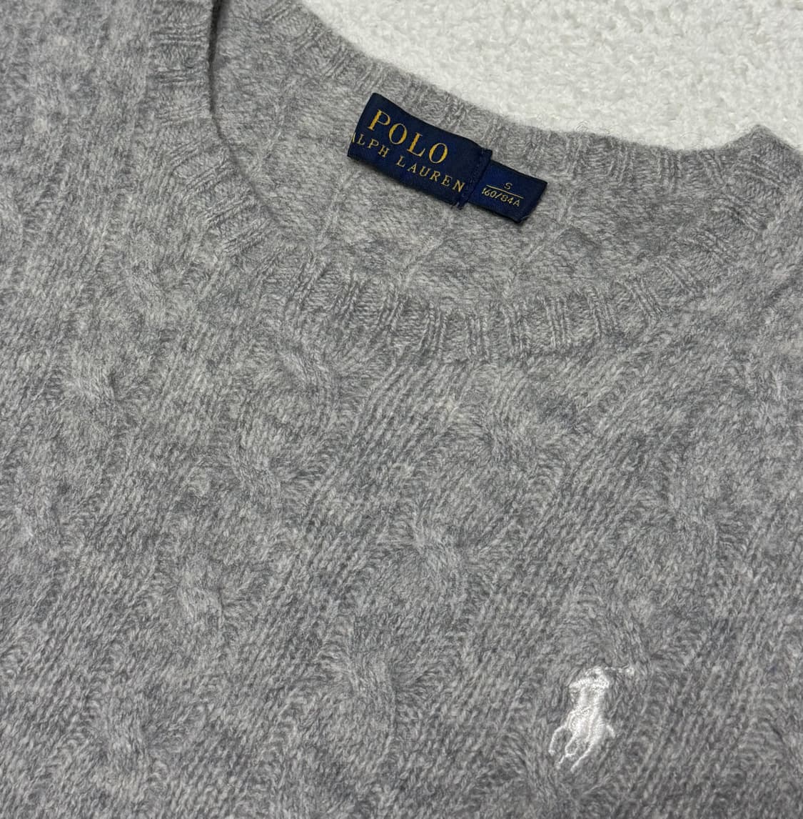 폴로 랄프로렌 그레이 울/캐시미어 니트 상품이미지4