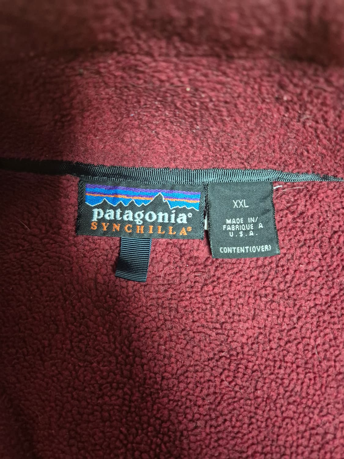 파타고니아 신칠라 집업 레드 2xl 상품이미지2