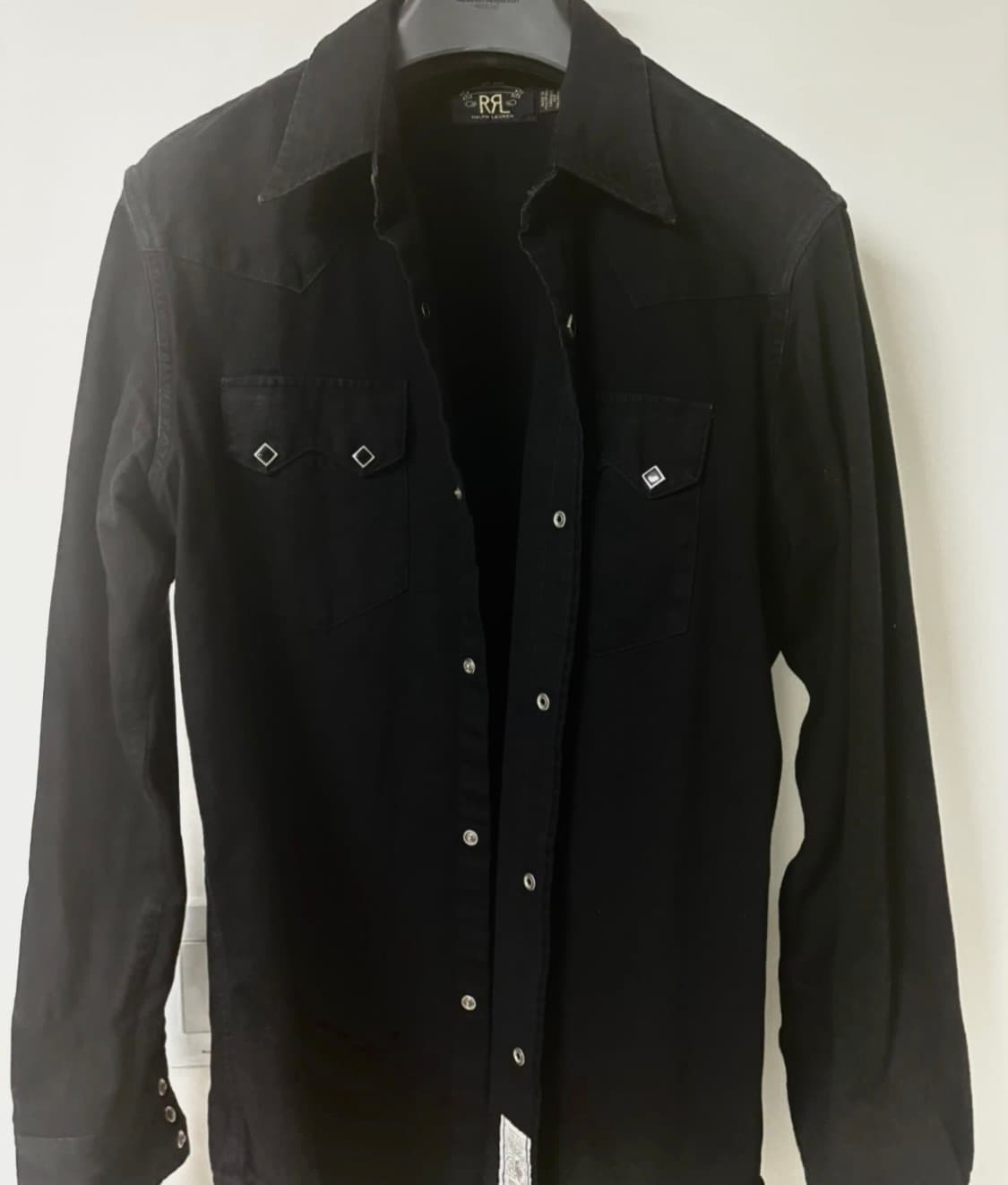 [RRL/랄프로렌] 웨스턴 비즈 워크셔츠 / 워시드 블랙 상품이미지1
