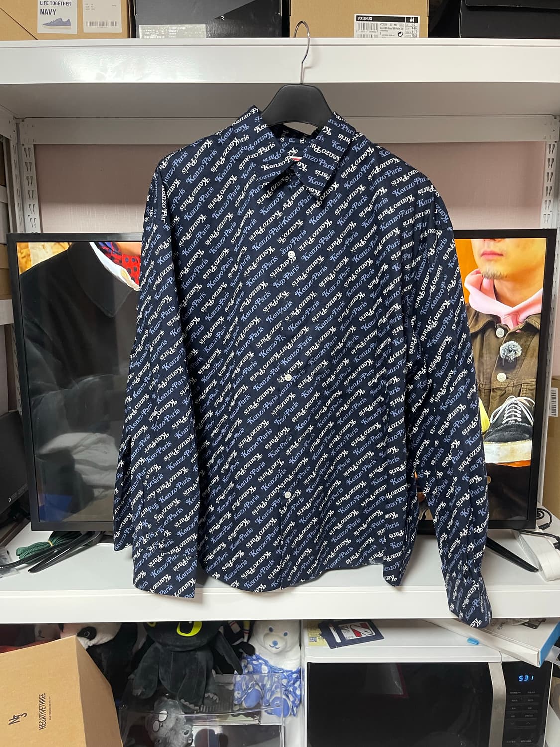 42)KENZO x 베르디 PARIS 셔츠 올오버 로고 상품이미지1