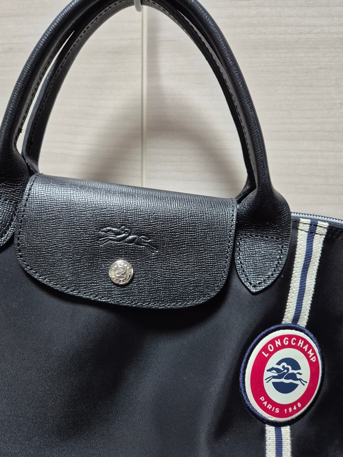 (정품) 롱샴 르플리아쥬 블랙 토트백  크로스백 상품이미지3