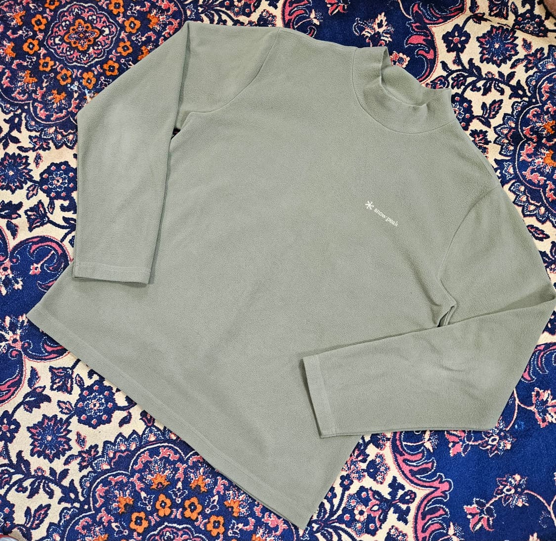 스노우피크 플리스 반 폴라넥 티셔츠 L size 상품이미지1