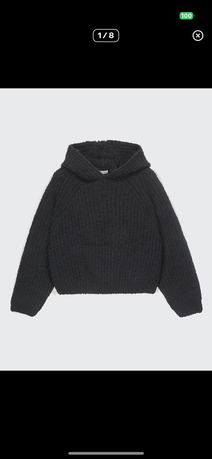 모노하 니트 후드 상품이미지1