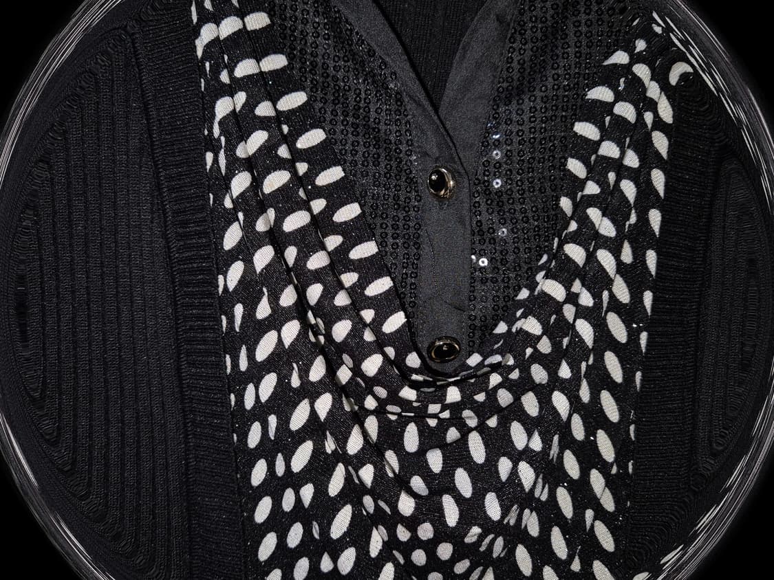 Vintage Dot layered cubic Cardigan 상품이미지3