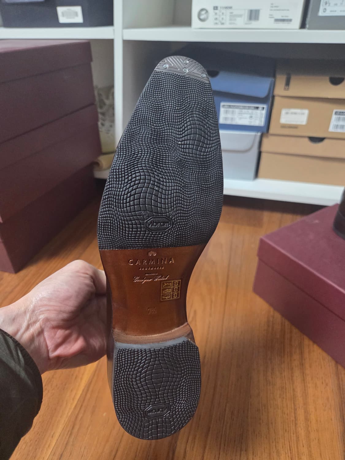 Carmina 브라운 캡토우 구두 [새상품] 상품이미지4