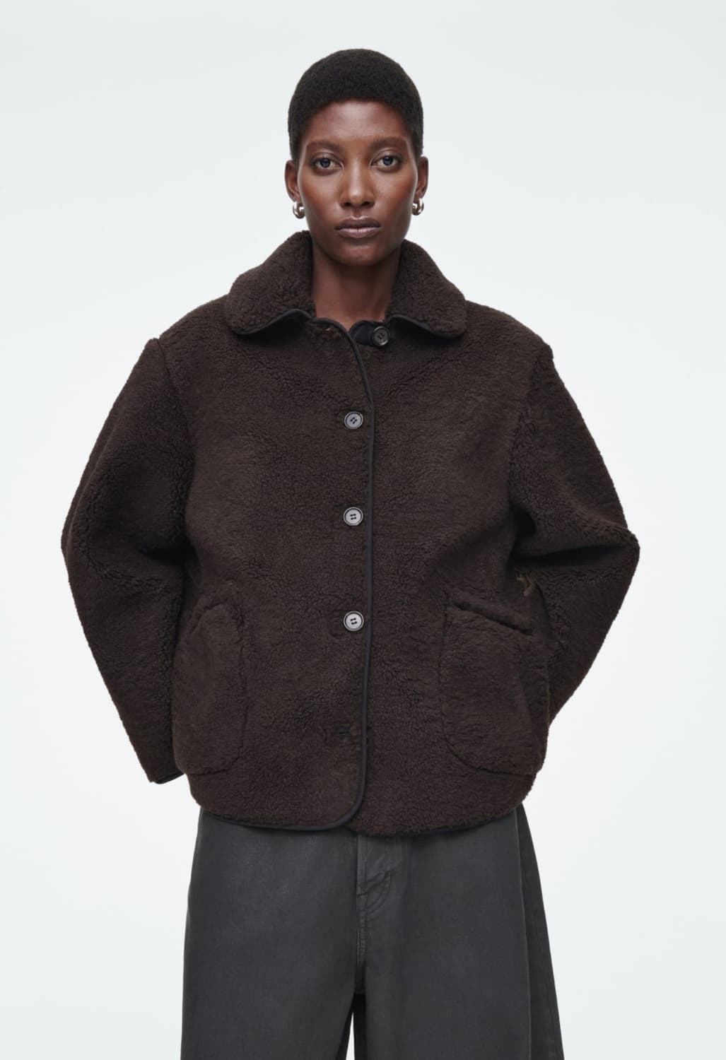 코스 칼라 포 시어링 재킷 L 상품이미지1