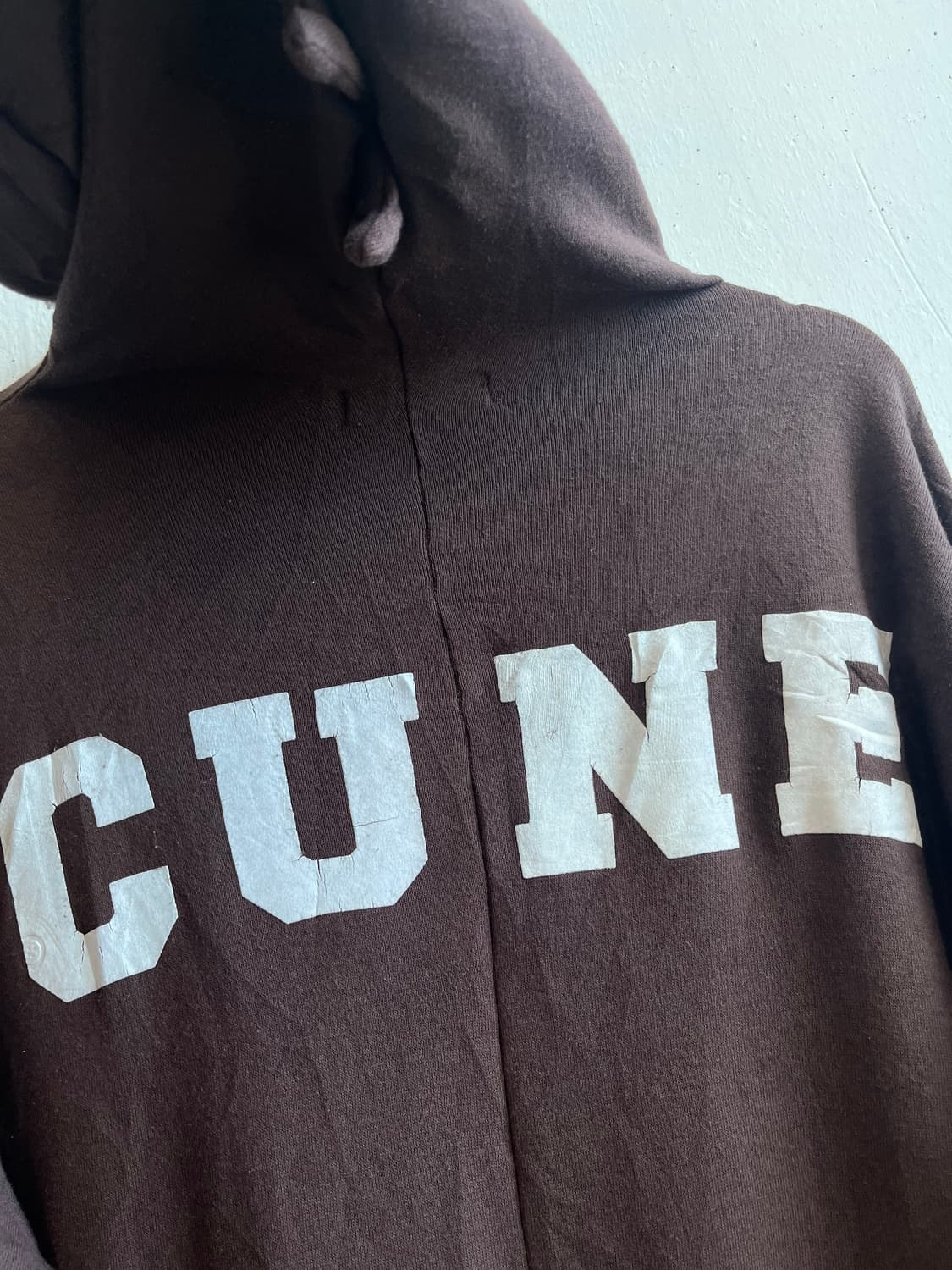 CUNE HELP 풀집업 후드 브라운 Made in JAPAN 상품이미지6