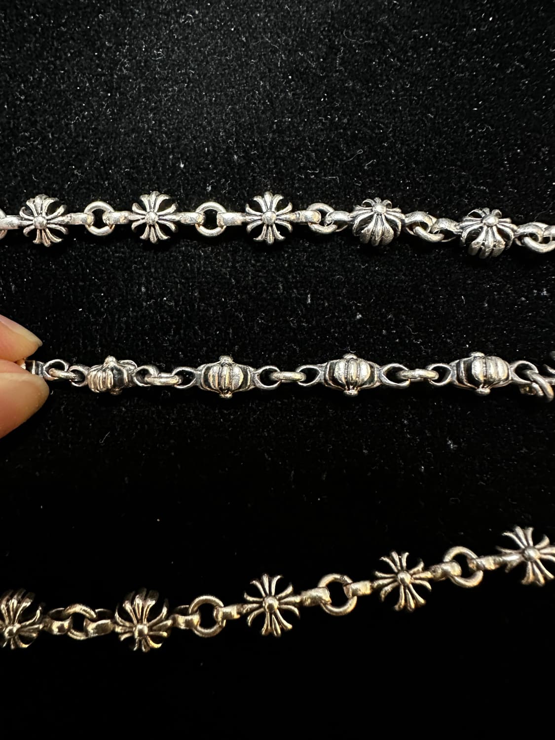 2000s 크롬하츠 올드 플라워 링크 체인 (56cm) 상품이미지4