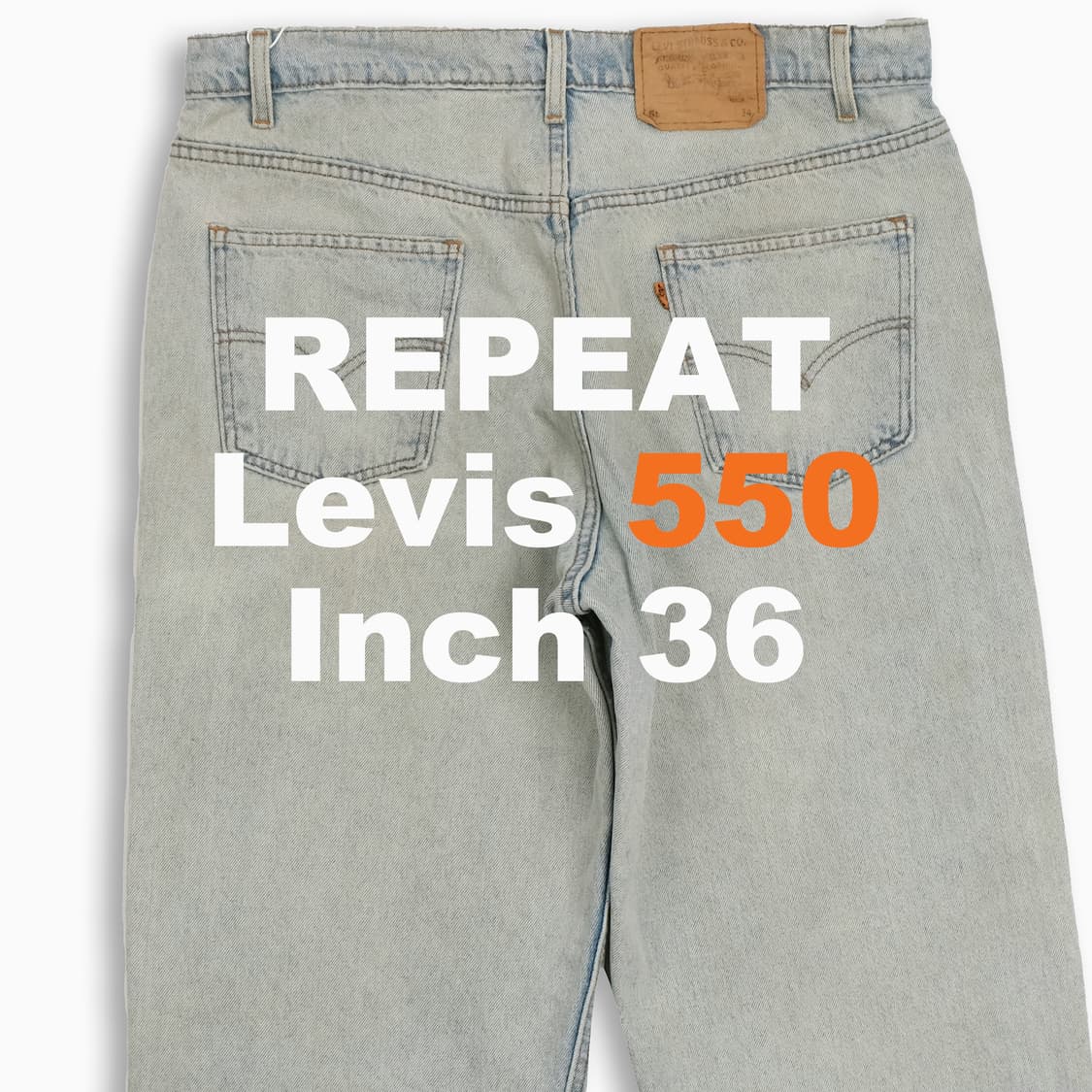 리바이스 550 오렌지탭 연청 90s 36 인치 OR5503868 상품이미지1