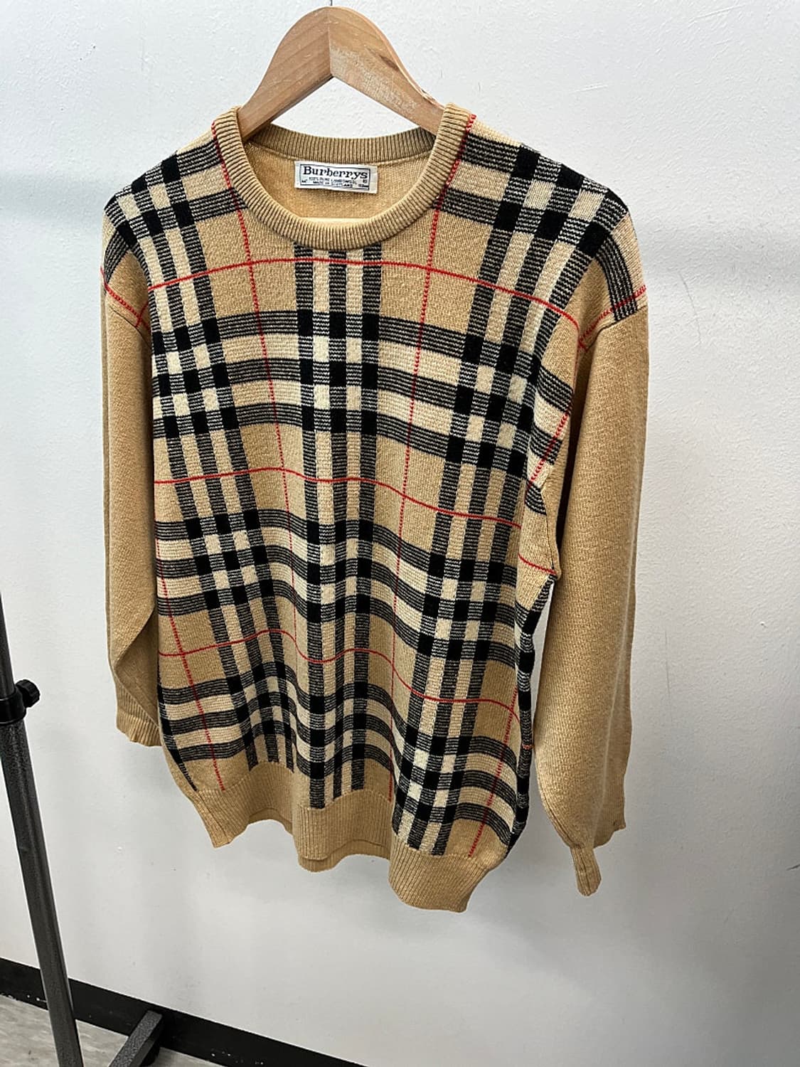 여) 버버리 체크 울니트  상품이미지1