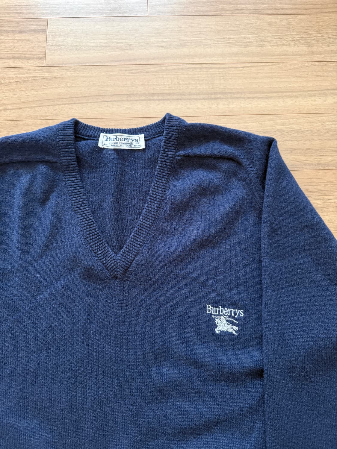 버버리 네이비 울니트 상품이미지3