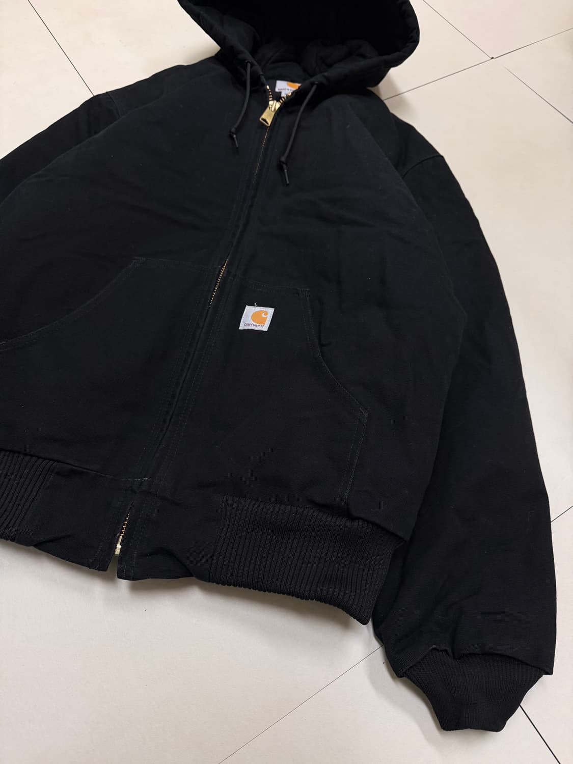 90s 칼하트 USA J-140 엑티브 워크 후드 누빔 자켓 상품이미지2