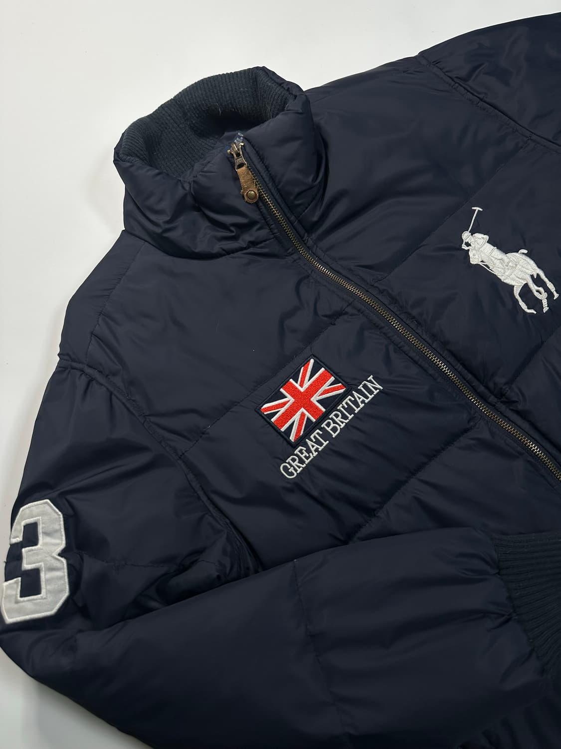 폴로 빅포니 브리튼 다운 패딩 네이비 XL 상품이미지1