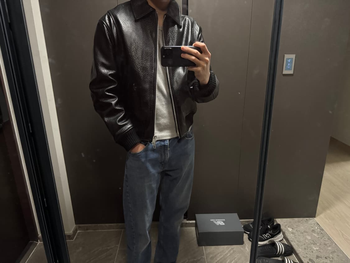 페이크 레더 패딩 점퍼 상품이미지6