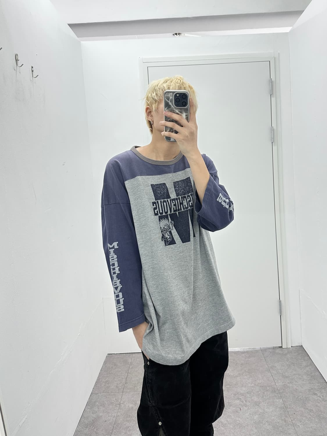 Mischievous vintage printing sleeve 상품이미지1