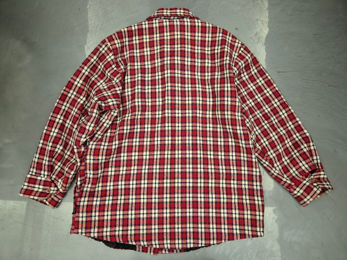 90s 스투이 아웃도어 플란넬 퀼팅 자켓 상품이미지2