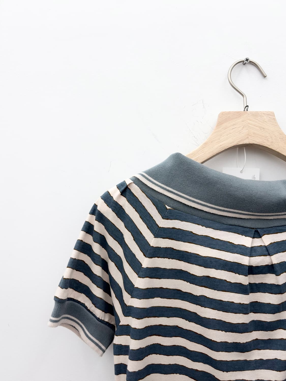 STRIPE BOAT NECK SHIRT 상품이미지6