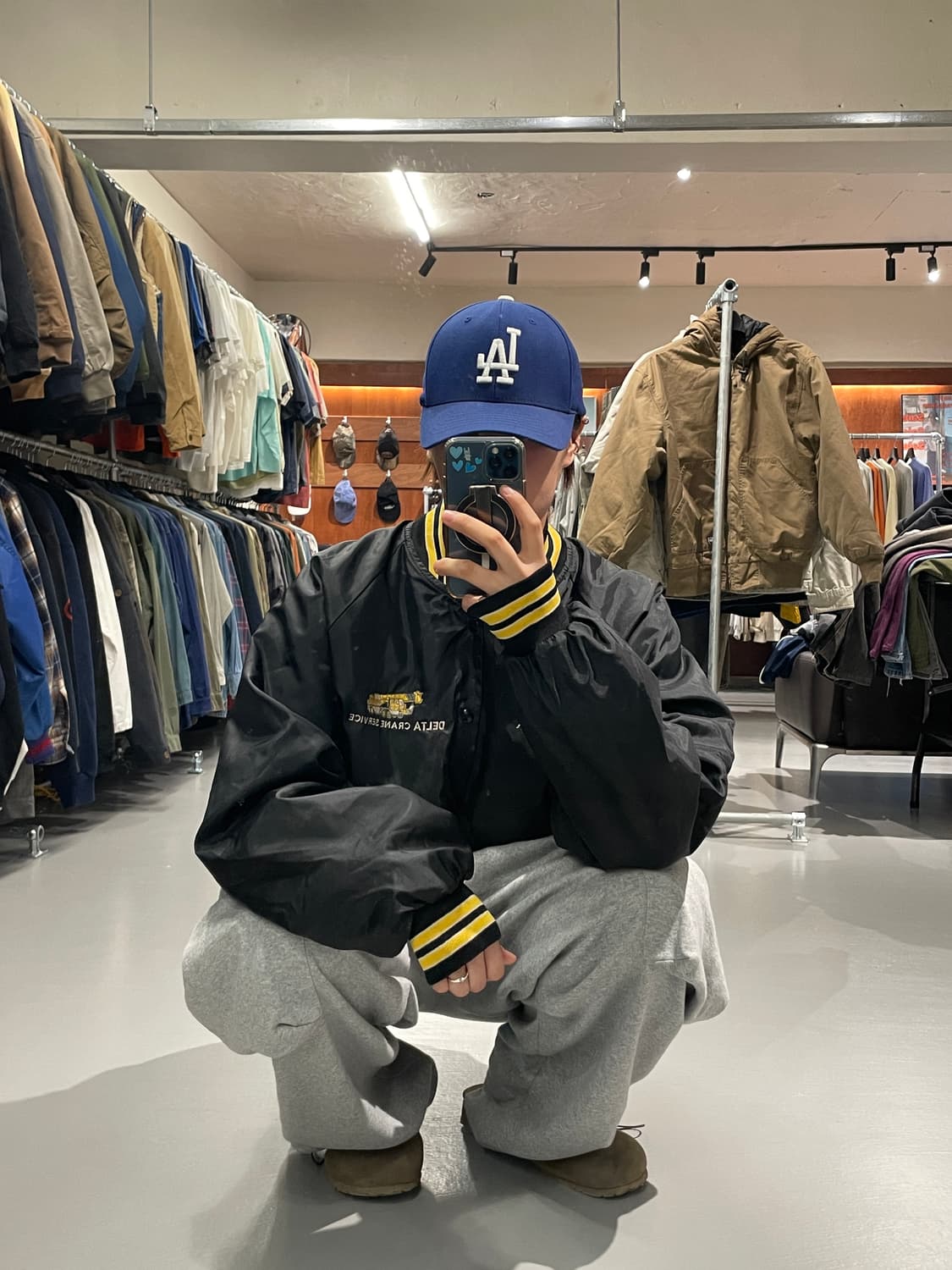 빈티지 나일론 사틴 자켓  상품이미지3