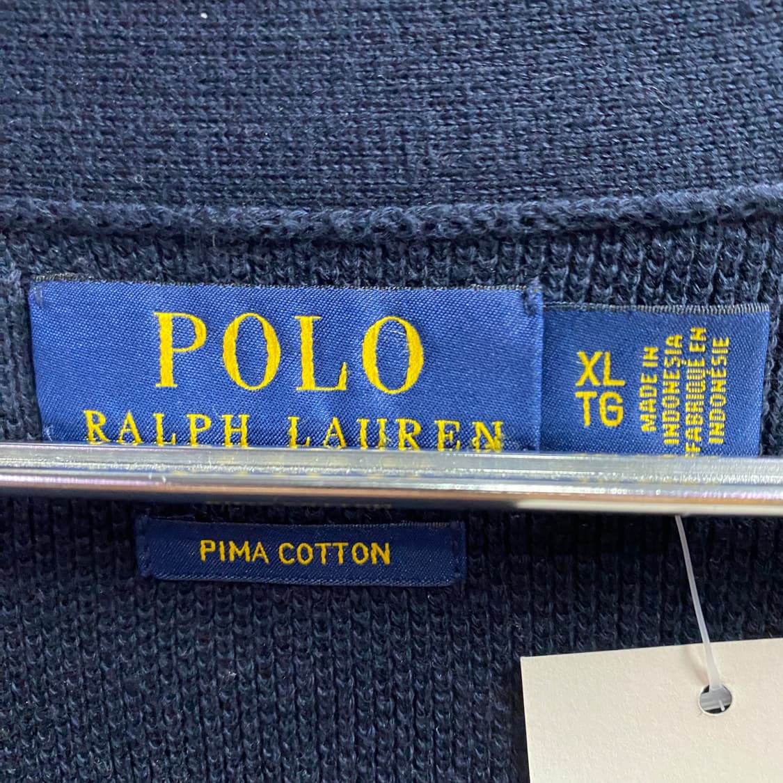 폴로 랄프로렌 클래식 네이비 브이넥 가디건 B3616 상품이미지4