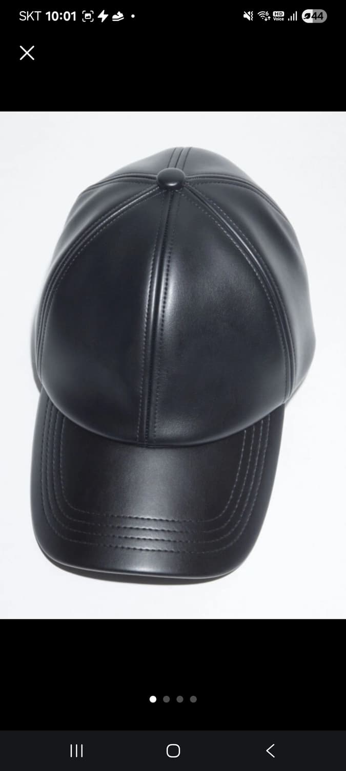 아크네스튜디오 레더 볼캡 블랙 상품이미지1