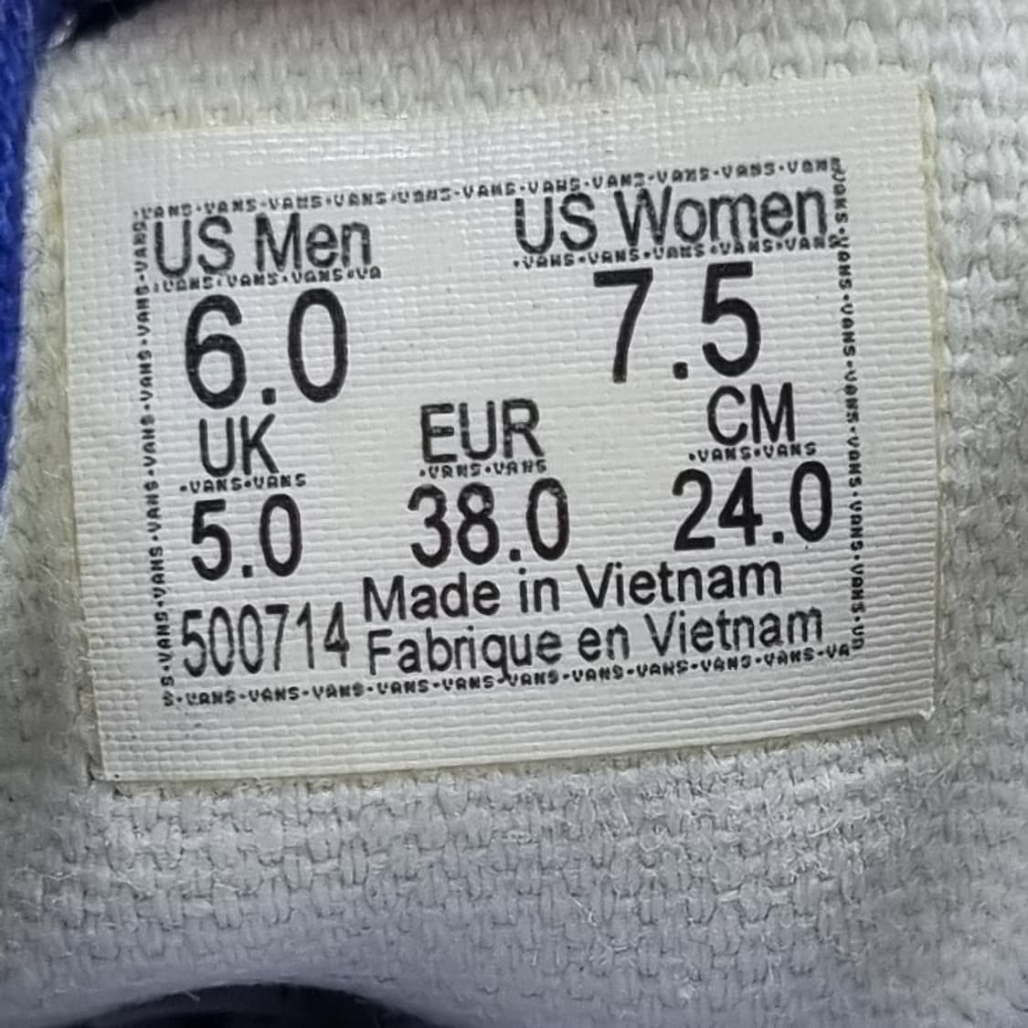반스 에라 블루 여성운동화240  상품이미지6