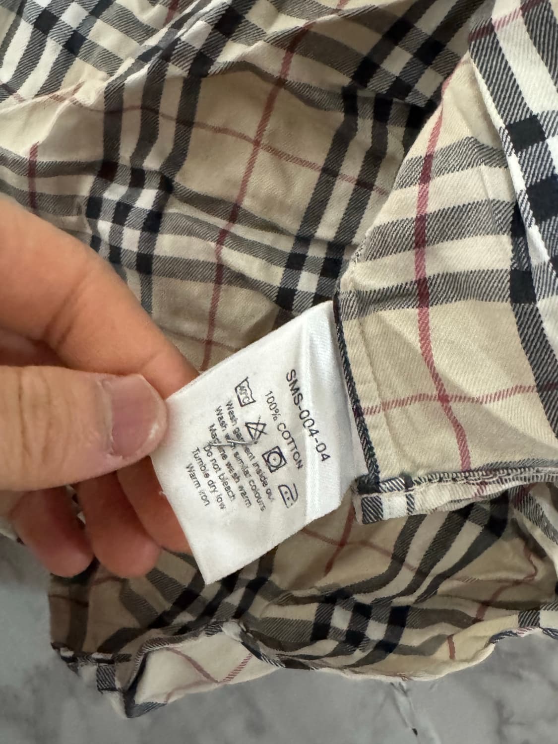 런던 버버리 체크 셔츠  상품이미지5