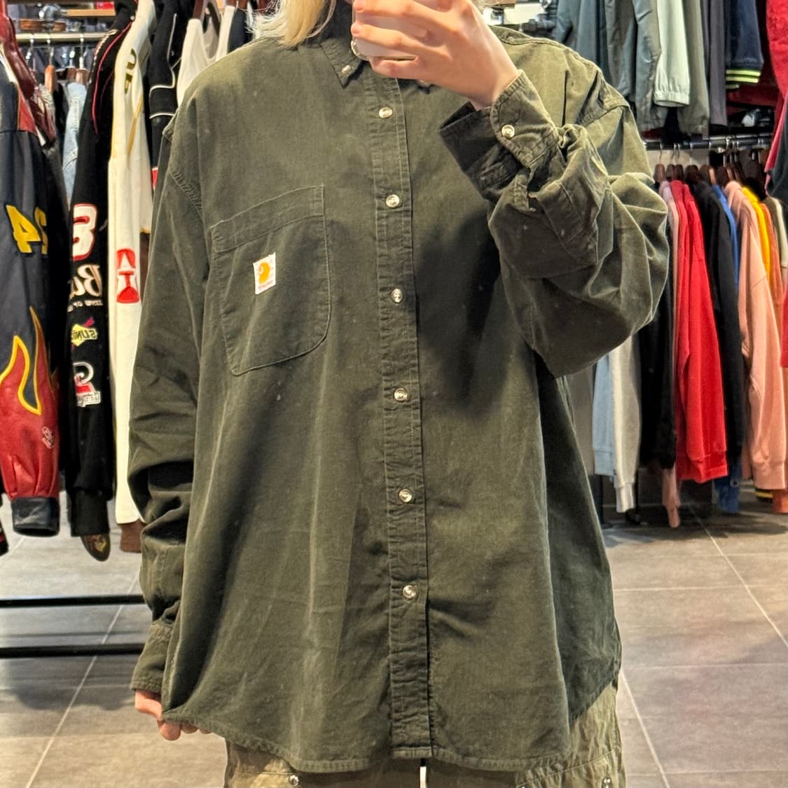 [NO.9] 칼하트 코듀로이 긴팔셔츠 상품이미지1