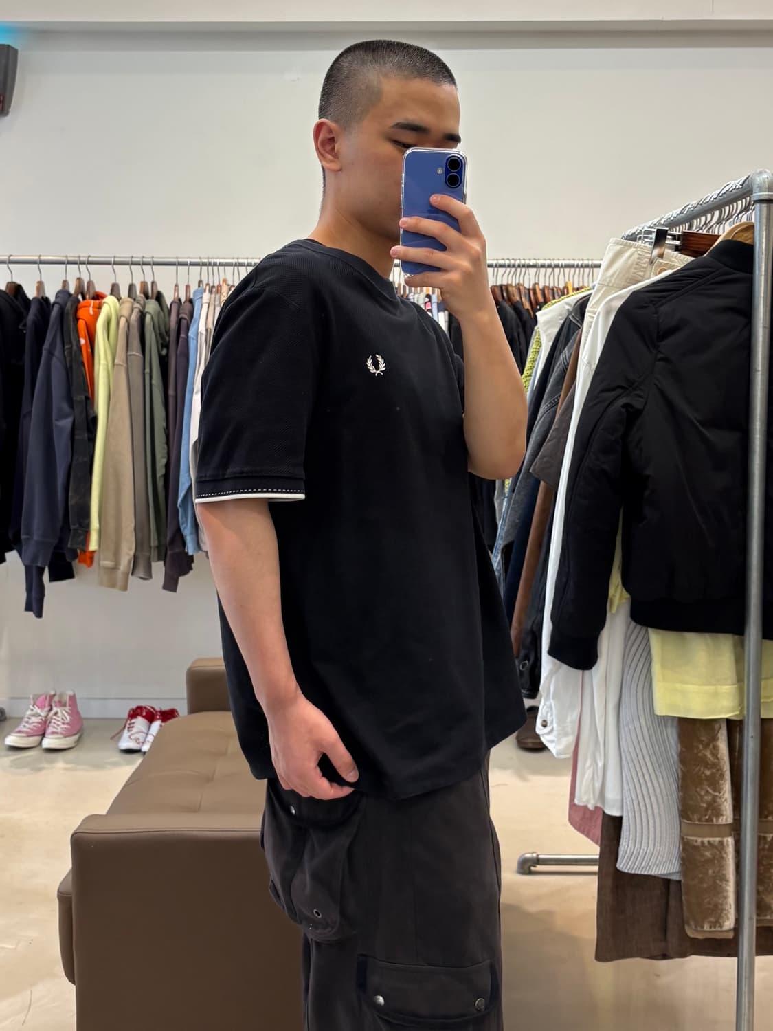 프레드페리 M1588 트윈 팁 티셔츠 상품이미지5