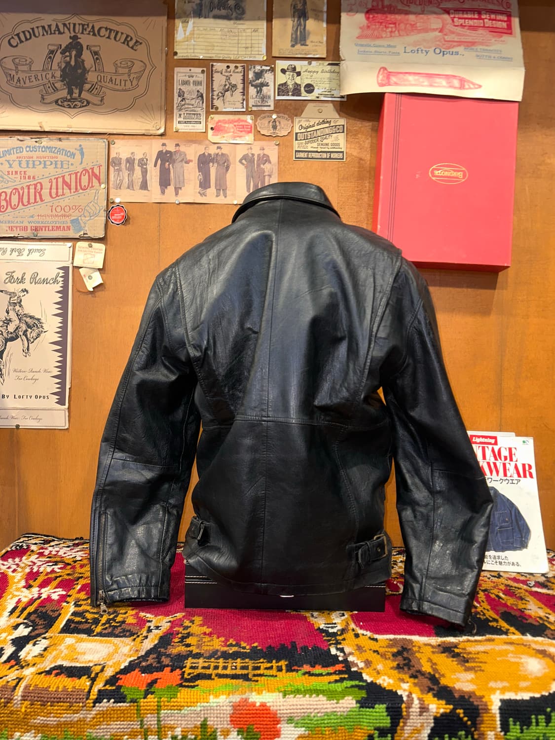 ( L-XL ) 가죽자켓 레더자켓 워크웨어 아메카지 스포츠가죽 상품이미지5