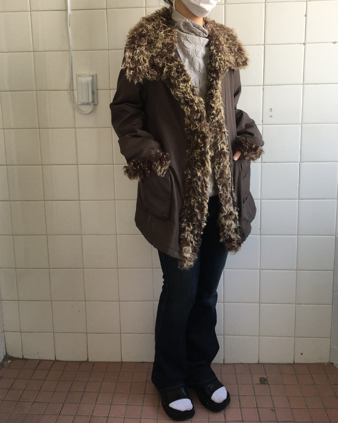 Lamb fur layered jacket 상품이미지6